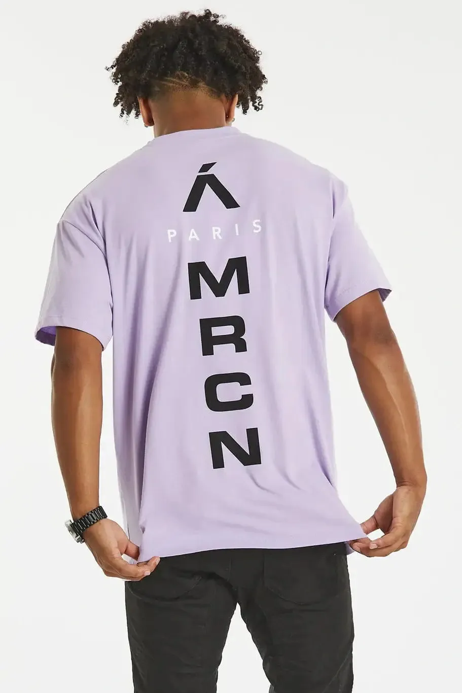 Americain take five oversized tee - lilac