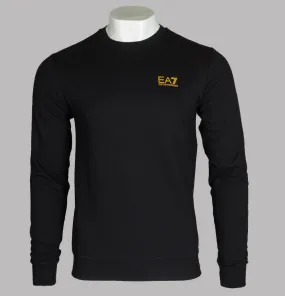 EA7 Crew Neck Core Sweatshirt Black/Gold