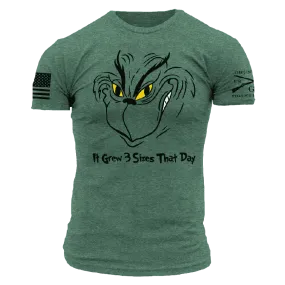 Grinch Grows T-Shirt - Heather Forest Green