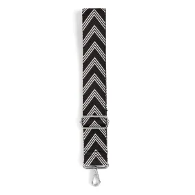 Interchangeable Bag Strap - Black/White Stripe