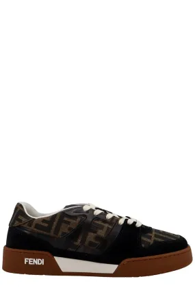 JACQUARD LACE UP SNEAKERS