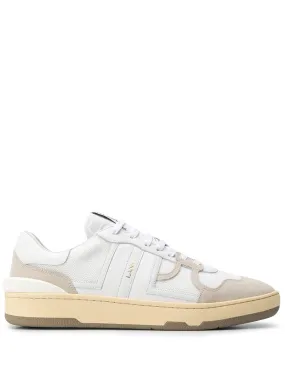 MESH AND LEATHER CLAY SNEAKERS WITH