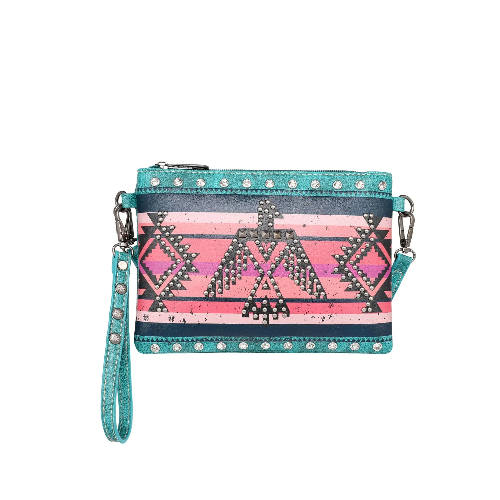 MW1129-181 Montana West Aztec Collection Clutch/Crossbody