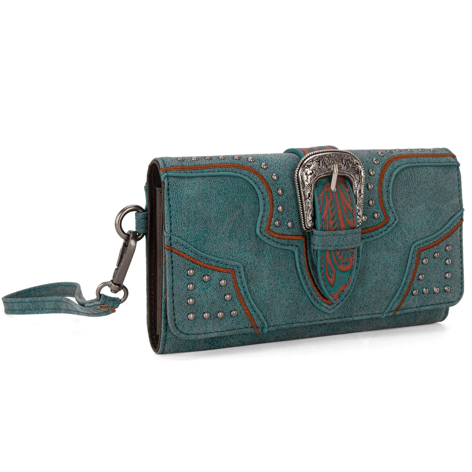 MW1282-W018 Montana West Buckle Collection Wallet