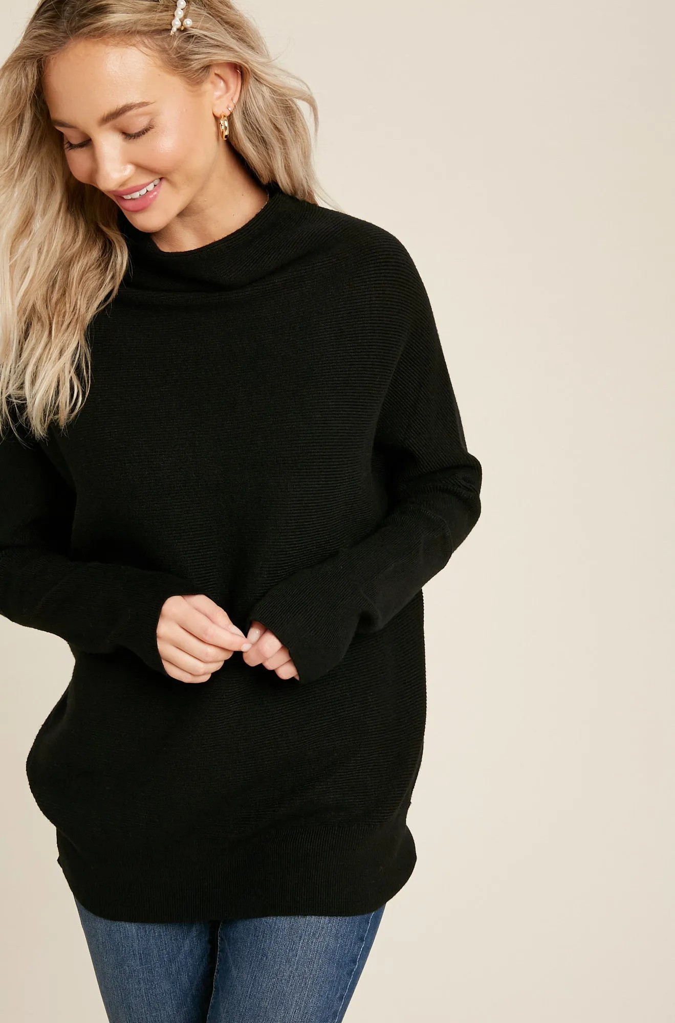 SLOUCH NECK DOLMAN TOP