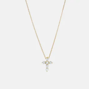 The Petite Diamond Cross Necklace