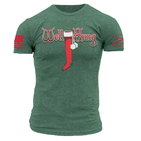 Well Hung T-Shirt - Heather Forest Green