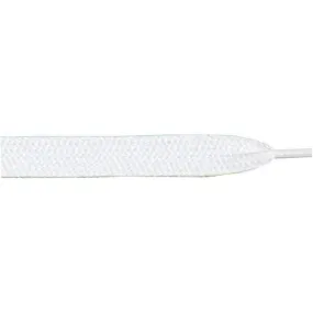 Wholesale Thick Flat 3/4 - White (12 Pair Pack) Shoelaces